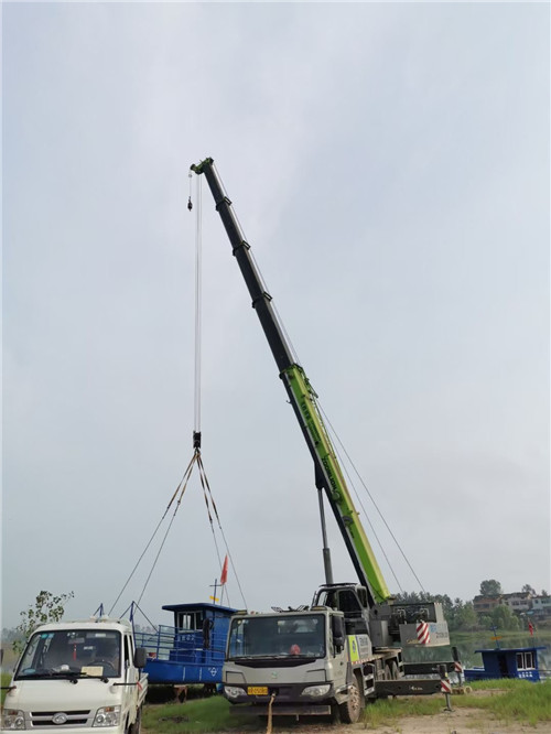 临潼区桥梁建设吊装案例